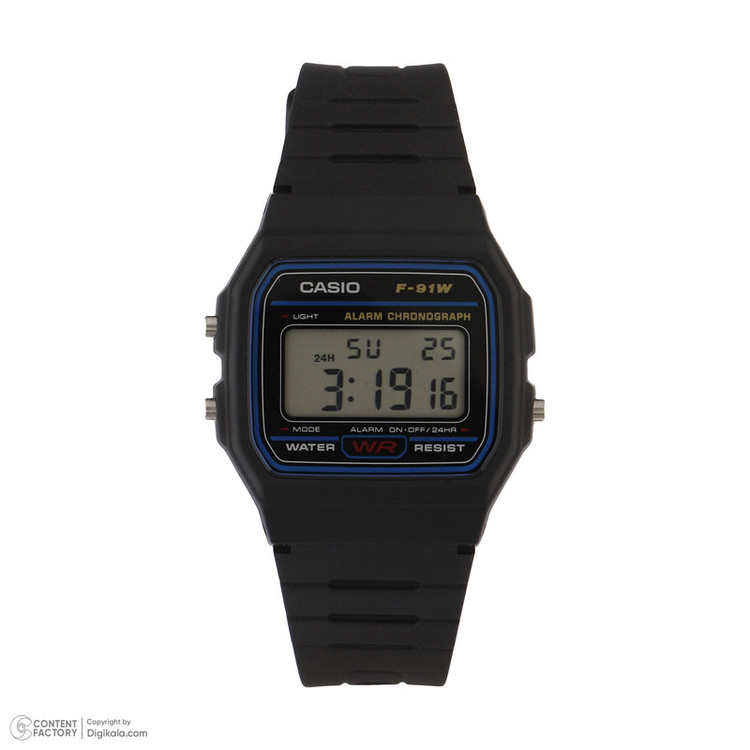 ساعت مچی دیجیتال مردانه کاسیو مدل F-91W-1DG
