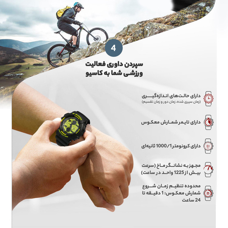 ساعت مچی دیجیتال مردانه کاسیو مدل GA-140DC-1ADR