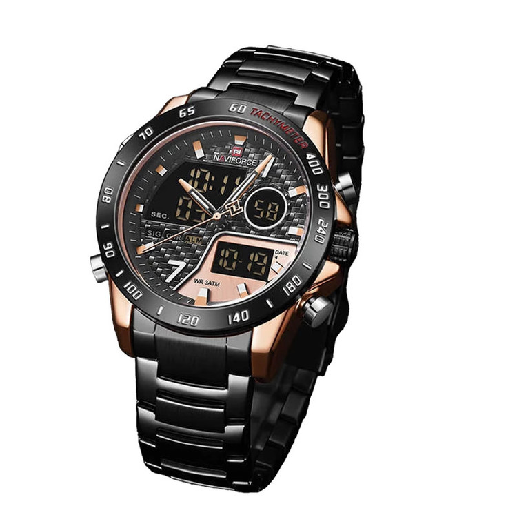 ساعت مچی عقربه ای مردانه نیوی فورس مدل NF9171M -RG-RG-B
