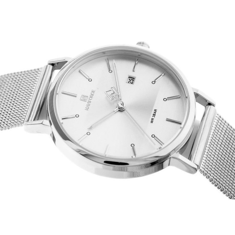 ساعت مچی عقربه ای زنانه نیوی فورس کد NF3008L -S-W