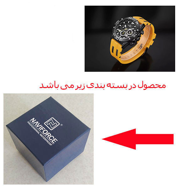 ساعت مچی عقربهای مردانه کوارتز نیوی فورس مدل NF8019T BBY
