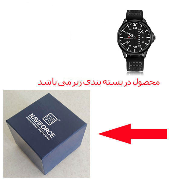 ساعت مچی عقربهای مردانه کوارتز نیوی فورس مدل NF9074 bw