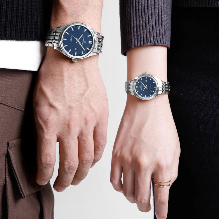 ست ساعت مچی عقربه ای زنانه و مردانه نیوی فورس مدل NF8039SSBE