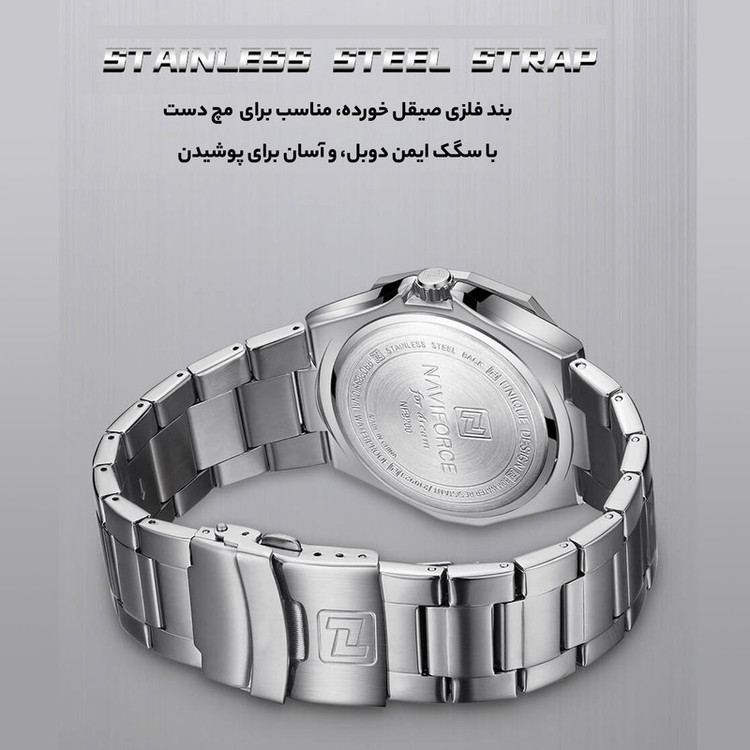 ساعت مچی عقربهای مردانه نیوی فورس مدل NF9200S SGN