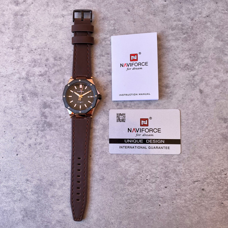 ساعت مچی عقربهای مردانه نیوی فورس مدل NF9200 BROWN