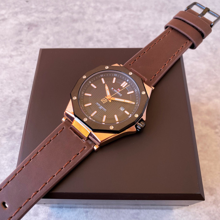 ساعت مچی عقربهای مردانه نیوی فورس مدل NF9200 BROWN