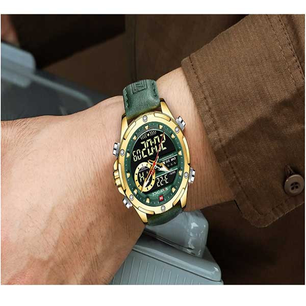 ساعت مچی عقربهای کوارتز مردانه نیوی فورس مدل NF9208 G GN