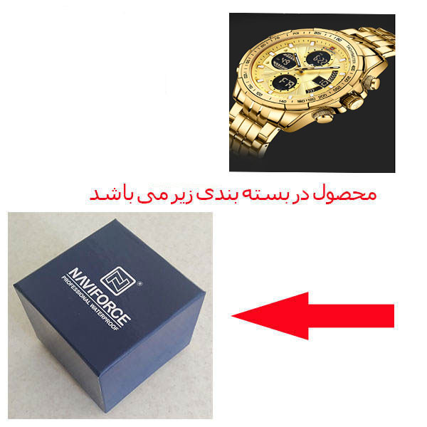 ساعت مچی عقربهای مردانه نیوی فورس مدل NF9197S GG