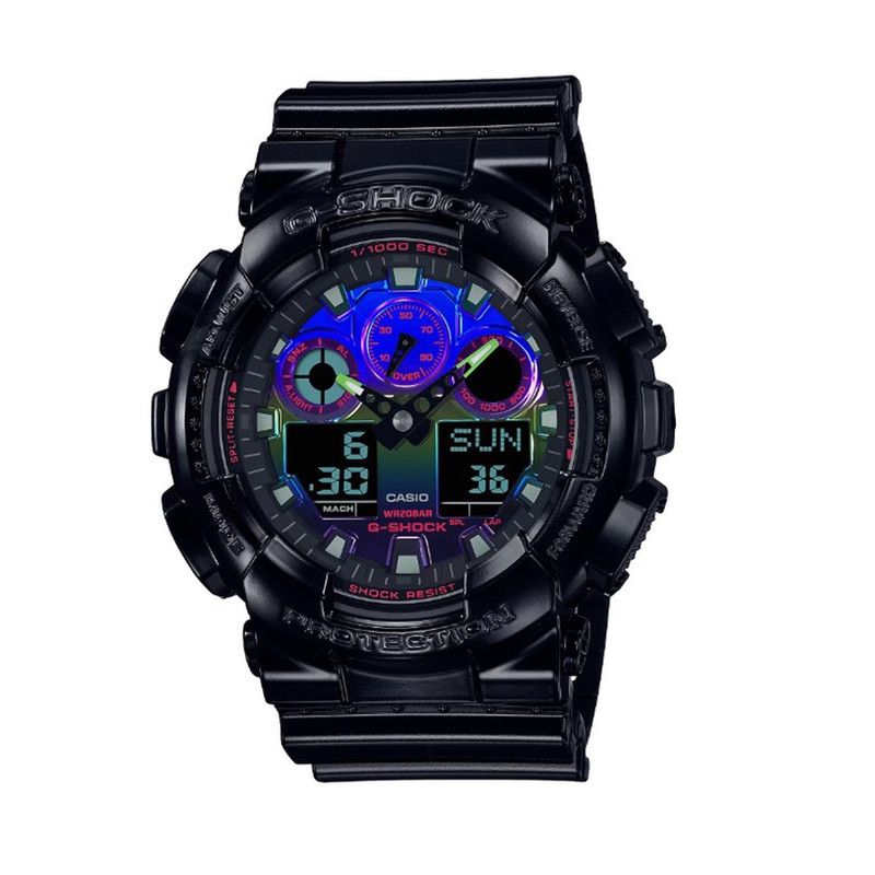 ساعت مچی عقربهای مردانه کاسیو مدل GA-100RGB-1ADR