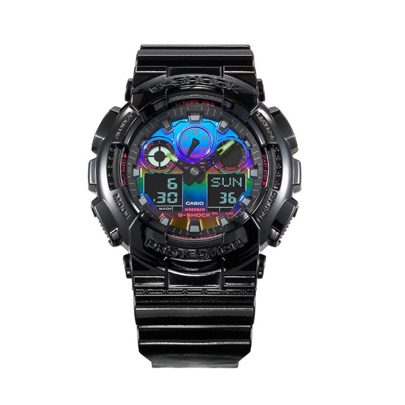 ساعت مچی عقربهای مردانه کاسیو مدل GA-100RGB-1ADR