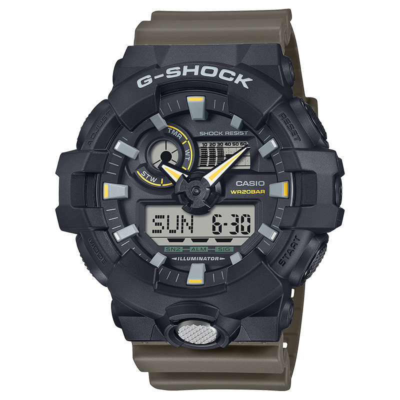 ساعت مچی عقربهای مردانه کوارتز کاسیو مدل GA-710TU-1A3DR