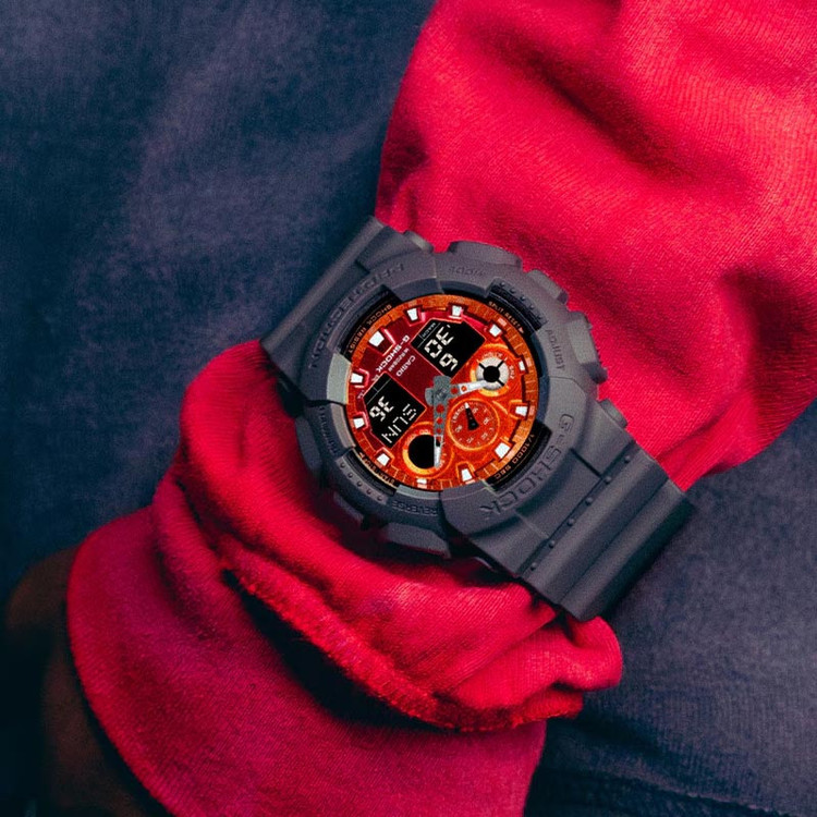 ساعت مچی عقربهای مردانه کوارتز کاسیو مدل GA-100FL-8ADR
