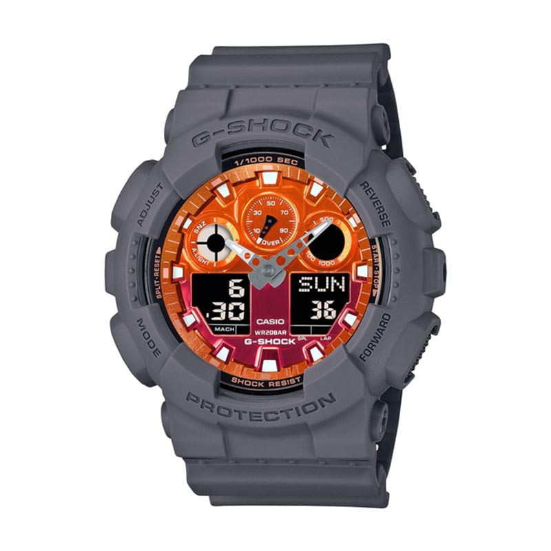 ساعت مچی عقربهای مردانه کوارتز کاسیو مدل GA-100FL-8ADR