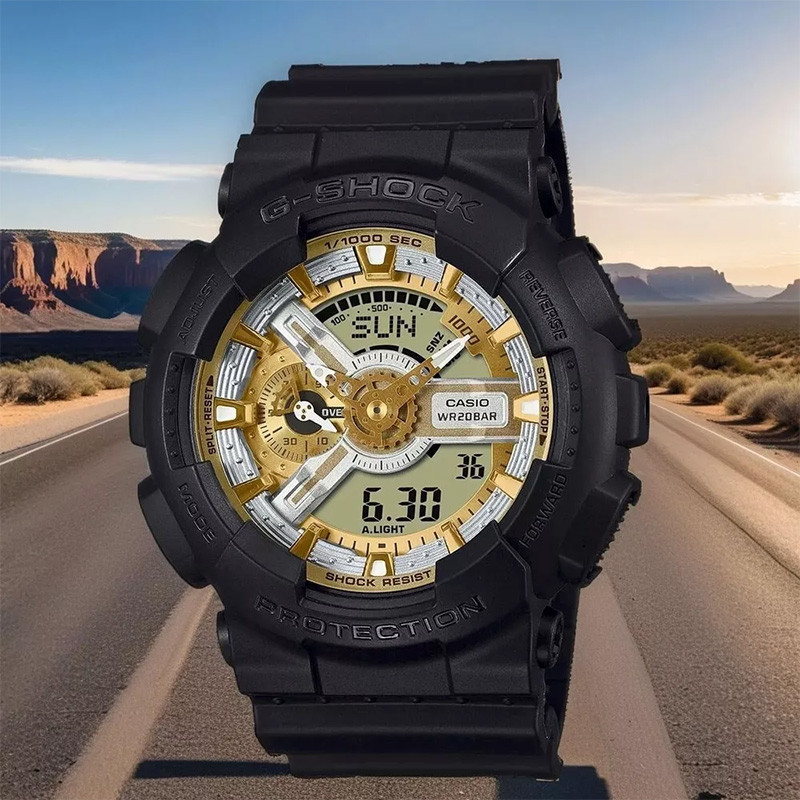 ساعت مچی عقربهای مردانه کوارتز کاسیو مدل GA-110CD-1A9DR