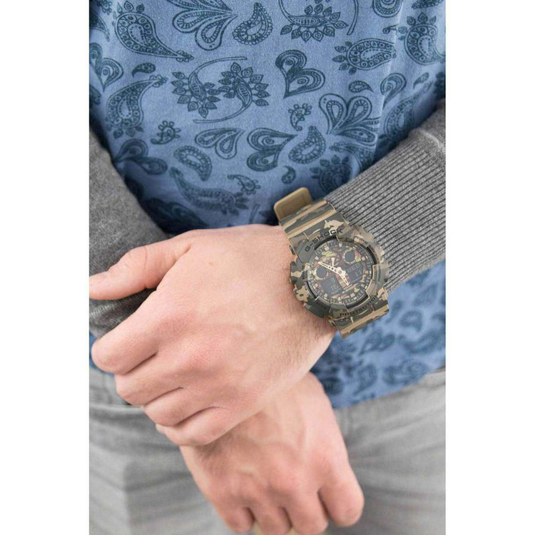 ساعت مچی عقربهای کوارتز مردانه کاسیو مدل GA-100CM-5ADR