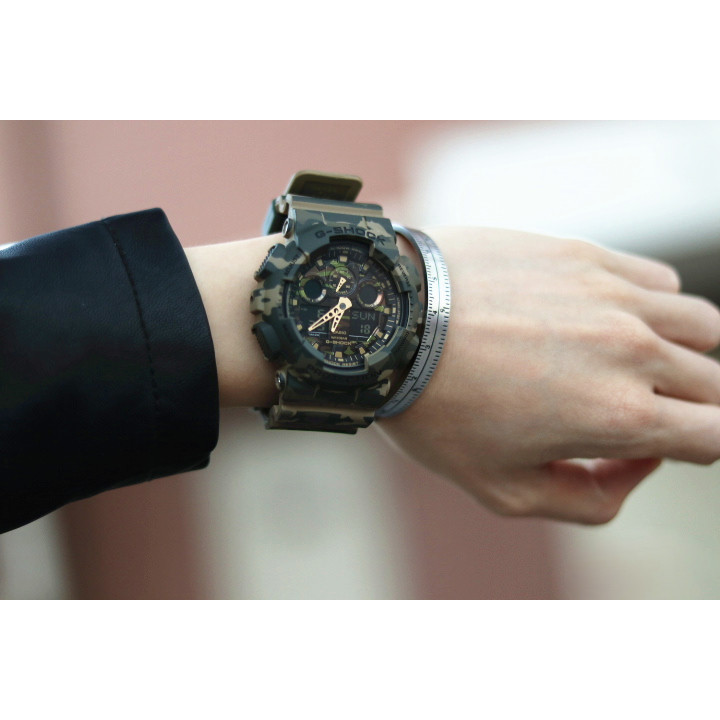 ساعت مچی عقربهای کوارتز مردانه کاسیو مدل GA-100CM-5ADR