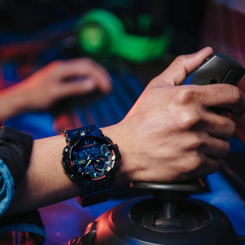 ساعت مچی عقربهای مردانه کاسیو مدل GA-700RGB-1ADR