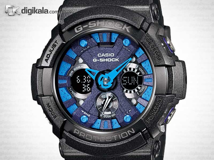 ساعت مچی عقربهای کوارتز مردانه کاسیو مدل GA-200SH-2A