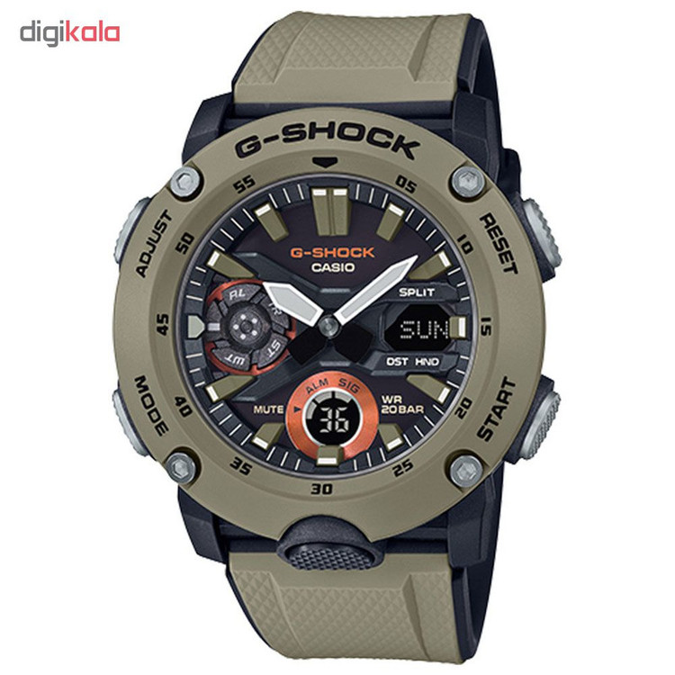 ساعت مچی عقربهای کوارتز مردانه کاسیو مدل GA-2000-5A