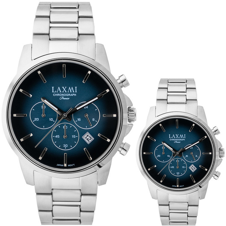 ست ساعت مچی عقربه ای زنانه و مردانه لاکسمی مدل 6-8555G-8555L