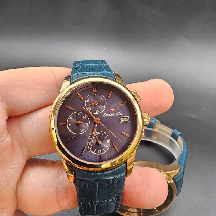 ست ساعت مچی عقربه ای زنانه و مردانه سوئیس آرت مدل 920014-13