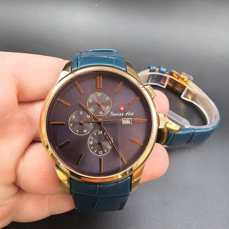 ست ساعت مچی عقربه ای زنانه و مردانه سوئیس آرت مدل 920014-13