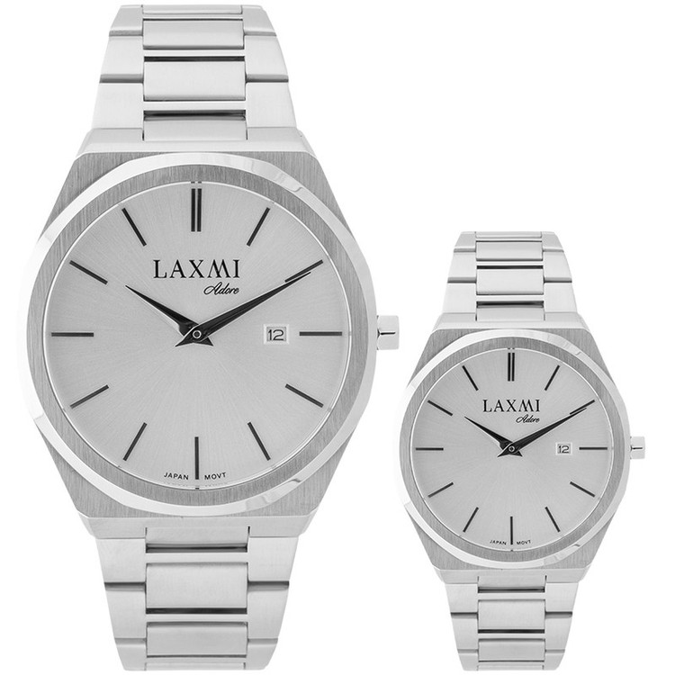 ست ساعت مچی عقربه ای زنانه و مردانه لاکسمی مدل 2-8137G-8137L