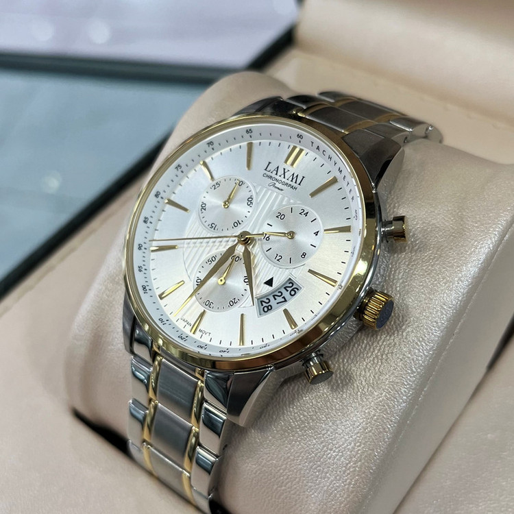 ست ساعت مچی عقربه ای زنانه و مردانه لاکسمی مدل 8534G - 8534L