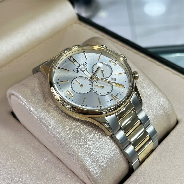 ست ساعت مچی عقربه ای زنانه و مردانه لاکسمی مدل 8120G