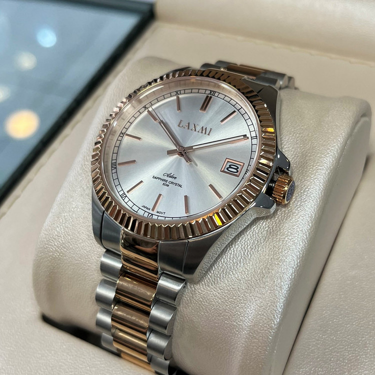 ست ساعت مچی عقربه ای زنانه و مردانه لاکسمی مدل 8506G-E