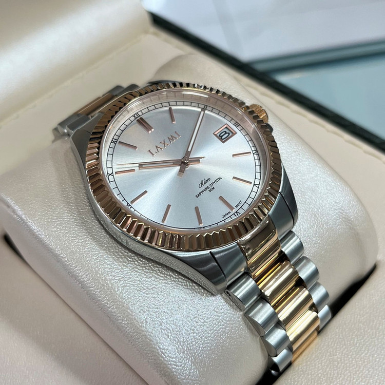ست ساعت مچی عقربه ای زنانه و مردانه لاکسمی مدل 8506G-E