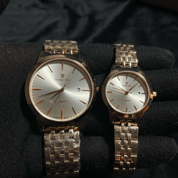 ست ساعت مچی عقربهای زنانه و مردانه سوئیس آرت مدل 62001516-14
