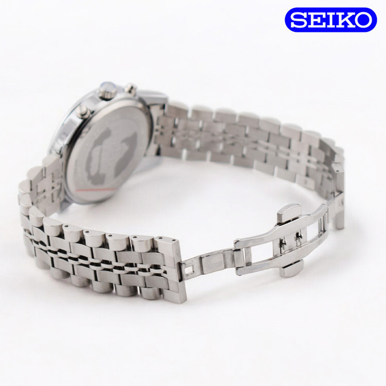 ساعت مچی عقربهای مردانه کوارتز سیکو مدل سه موتور فعال کد PH1046G-C3