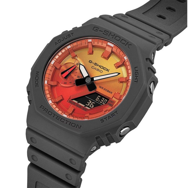ساعت مچی عقربهای کوارتز مردانه کاسیو مدل GA-2100FL-8ADR