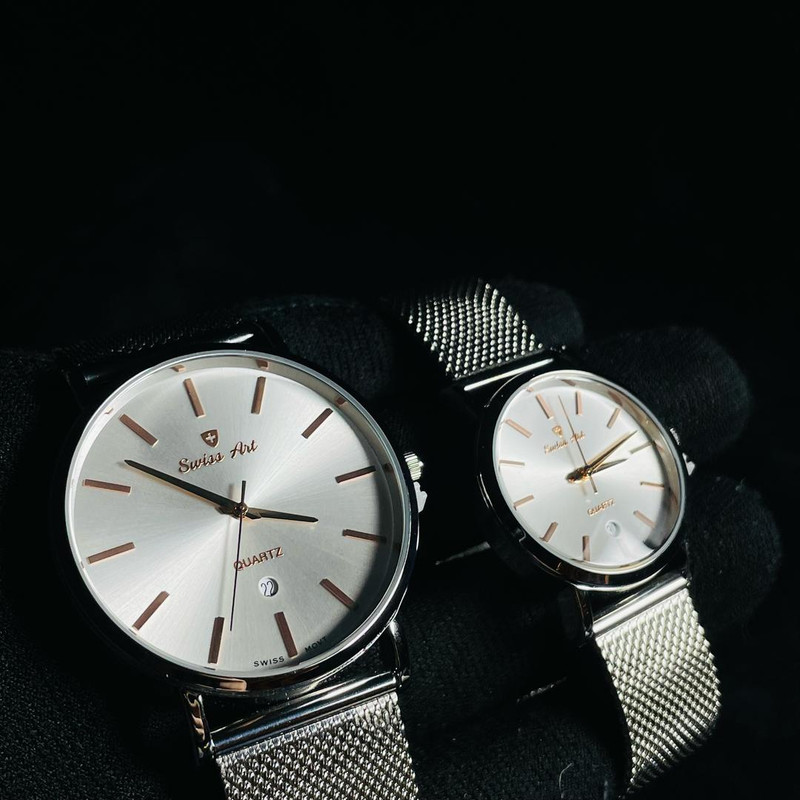 ست ساعت مچی عقربهای زنانه و مردانه سوئیس آرت مدل 620060/61-01