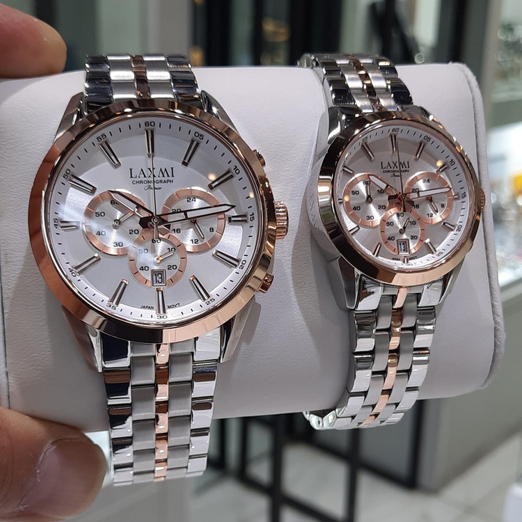 ست ساعت مچی عقربه ای زنانه و مردانه لاکسمی مدل 8543G و 8543L
