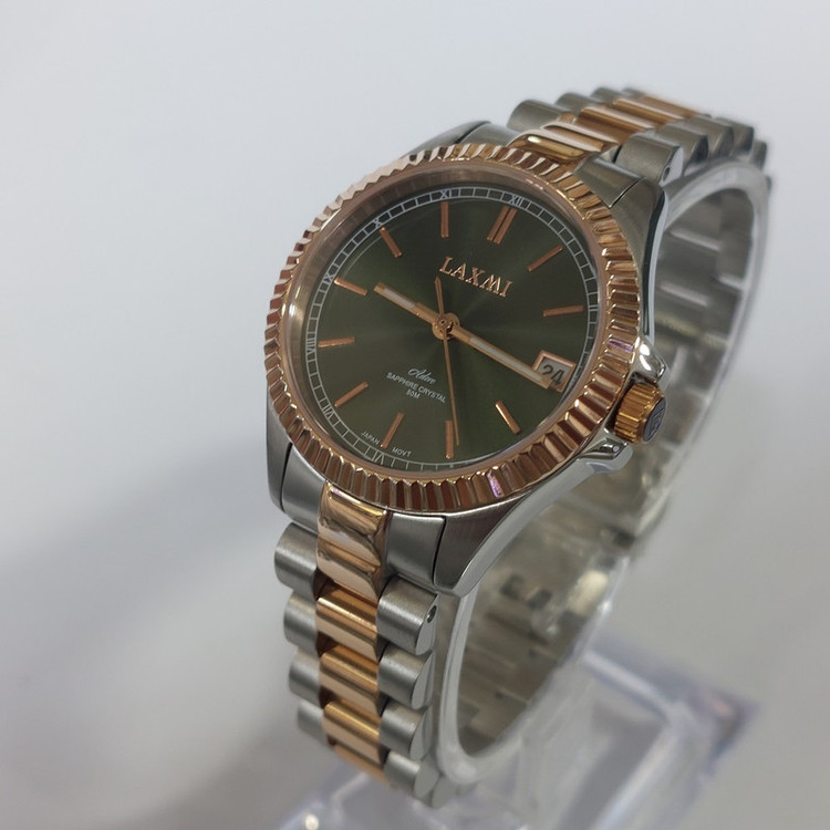 ست ساعت مچی عقربه ای زنانه و مردانه لاکسمی مدل L-8506-22