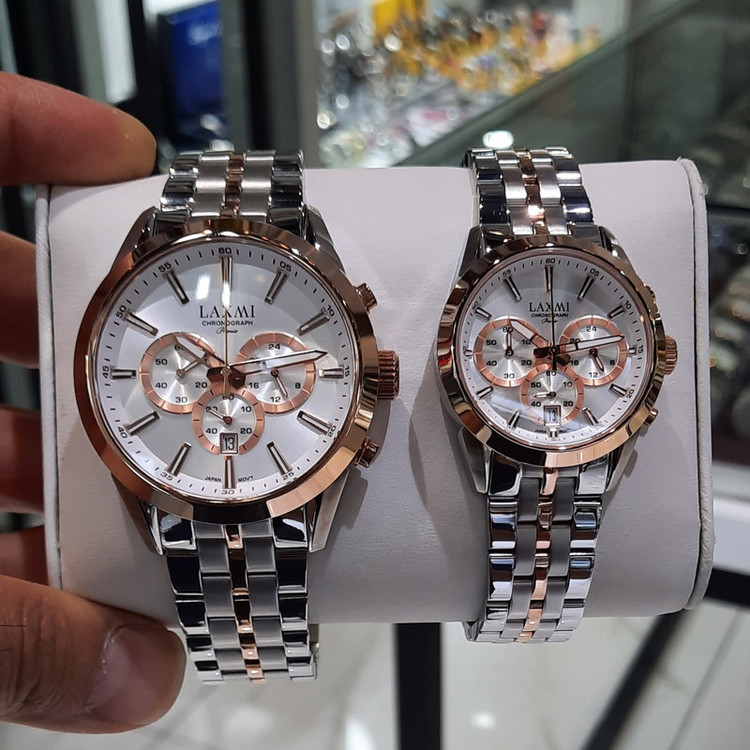 ست ساعت مچی عقربه ای زنانه و مردانه لاکسمی مدل 8543G و 8543L