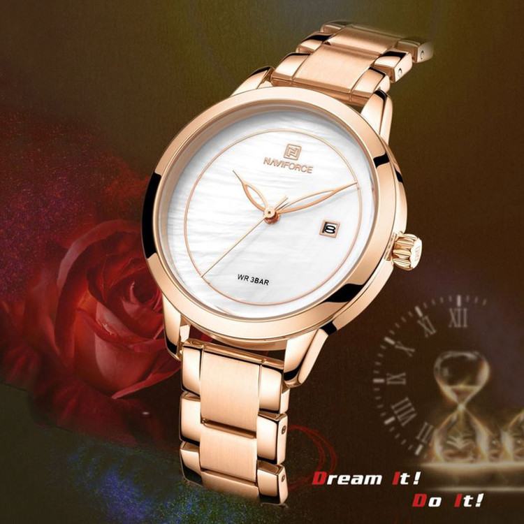 ساعت مچی عقربه ای زنانه نیوی فورس مدل NF5008L - RZ-SE