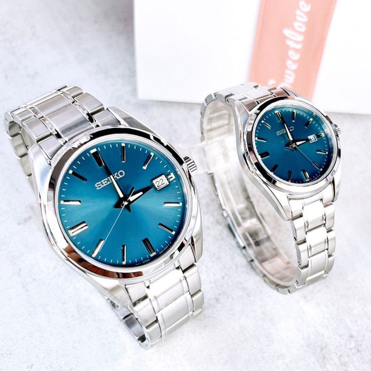 ست ساعت مچی عقربه ای زنانه و مردانه سیکو مدل sur535p1