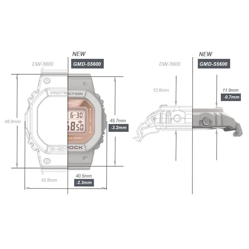 ساعت مچی دیجیتال زنانه کاسیو مدل GMD-S5600-2DR