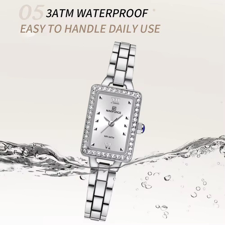 ساعت مچی عقربه ای زنانه نیوی فورس مدل NF5043SWS