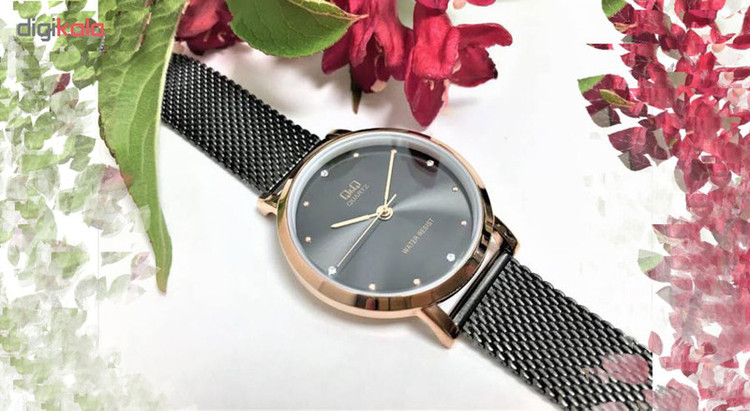 ساعت مچی عقربه ای زنانه کیو اند کیو مدل qa21j422y