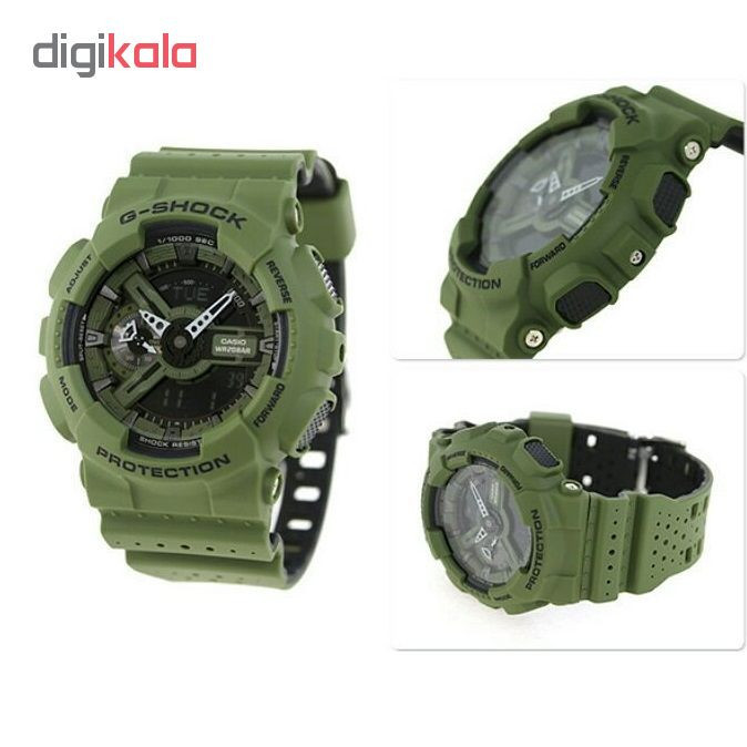ساعت مچی عقربه ای مردانه کاسیو جی شاک مدل GA-110LP-3ADR