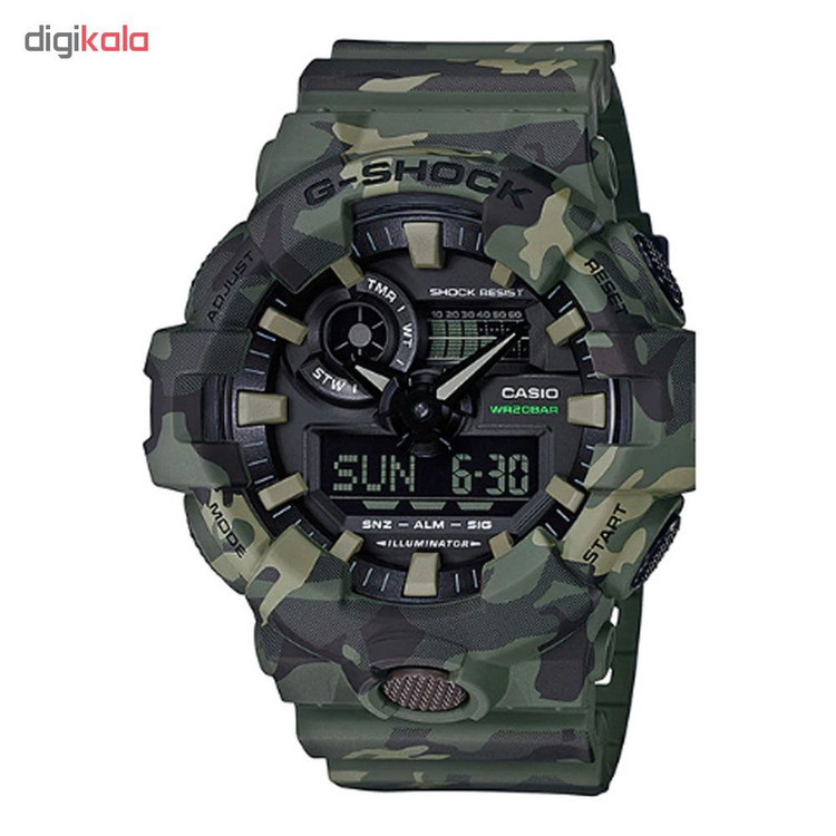 ساعت مچی عقربهای کوارتز مردانه کاسیو مدل GA-700CM-3A