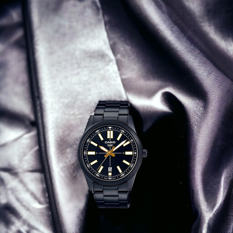 ساعت مچی عقربهای مردانه کاسیو مدل CASIO-MTP-VD02B-1EUDFF