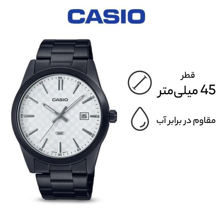 ساعت مچی عقربهای مردانه کاسیو مدل MTP-VD03B-7AUDF