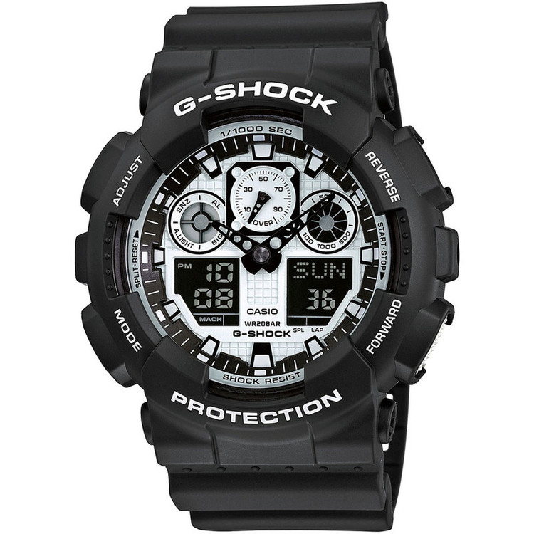 ساعت مچی عقربهای کوارتز مردانه کاسیو مدل GA-100BW-1ADR
