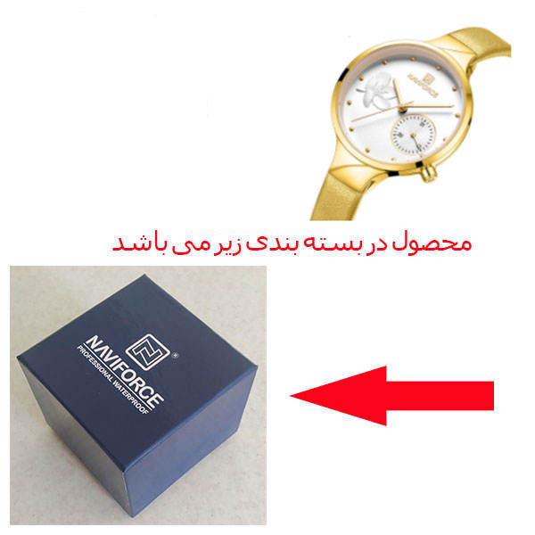 ساعت مچی عقربه ای زنانه نیوی فورس مدل NF5001 GWY