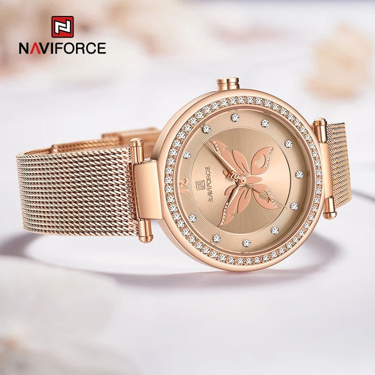ساعت مچی عقربه ای زنانه نیوی فورس مدل NF5018L -RZ-RZ